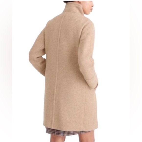 J Crew Italian Stadium-Cloth Wool by Nello Gori Cocoon Peacoat Women’s Size 10P - Picture 3 of 16